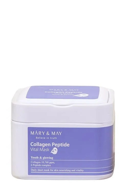 MARY&MAY Collagen Peptide Vital Mask (30 Tuchmasken)